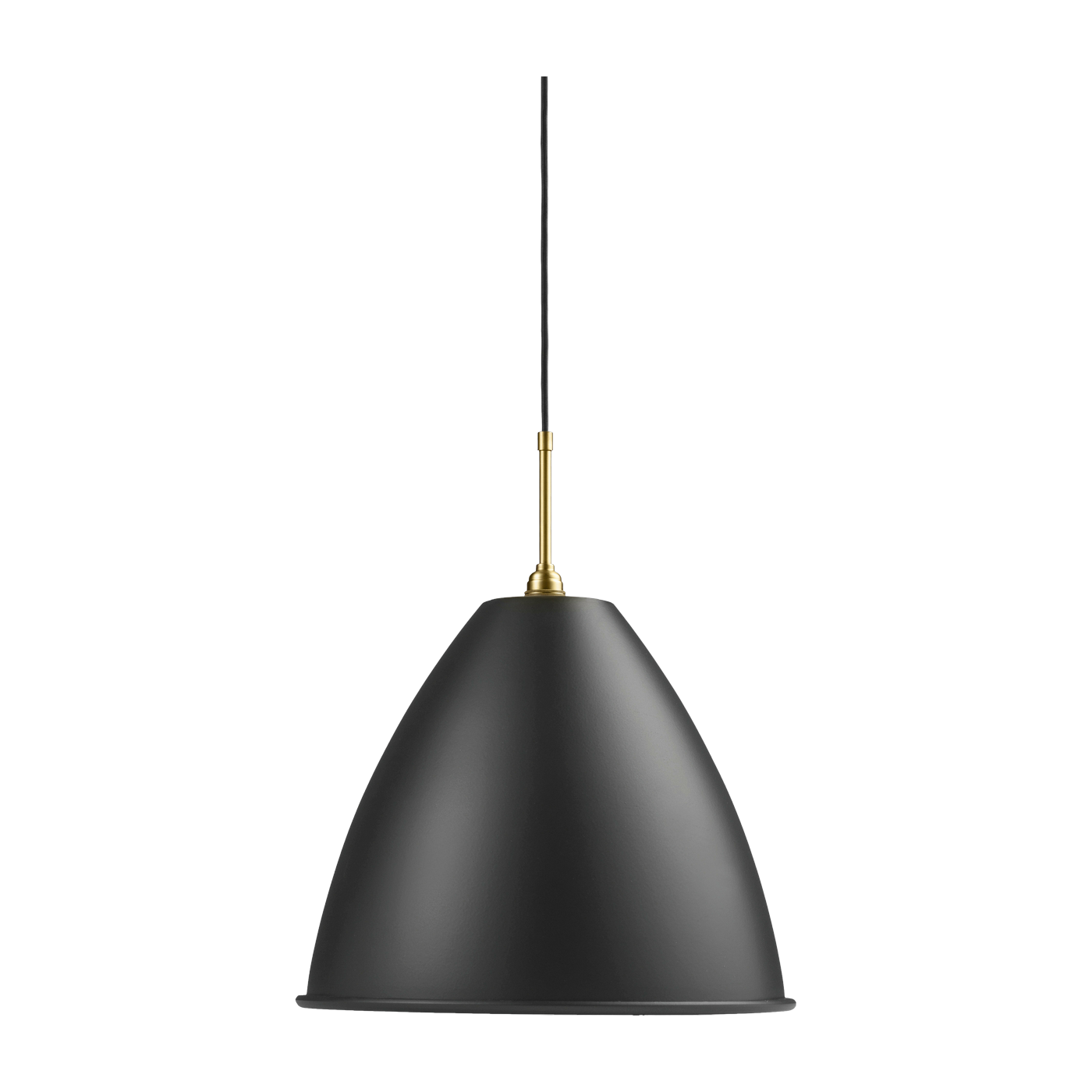 Lámpara de pared negra base dorada de latón 40cm BL9 - Gubi