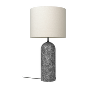 Cremefarbene niedrige Lampe base grau aus marbre XL Gravity - -. Gubi