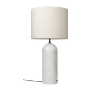 White coffee lamp base beige in marbre XL Gravity - Gubi