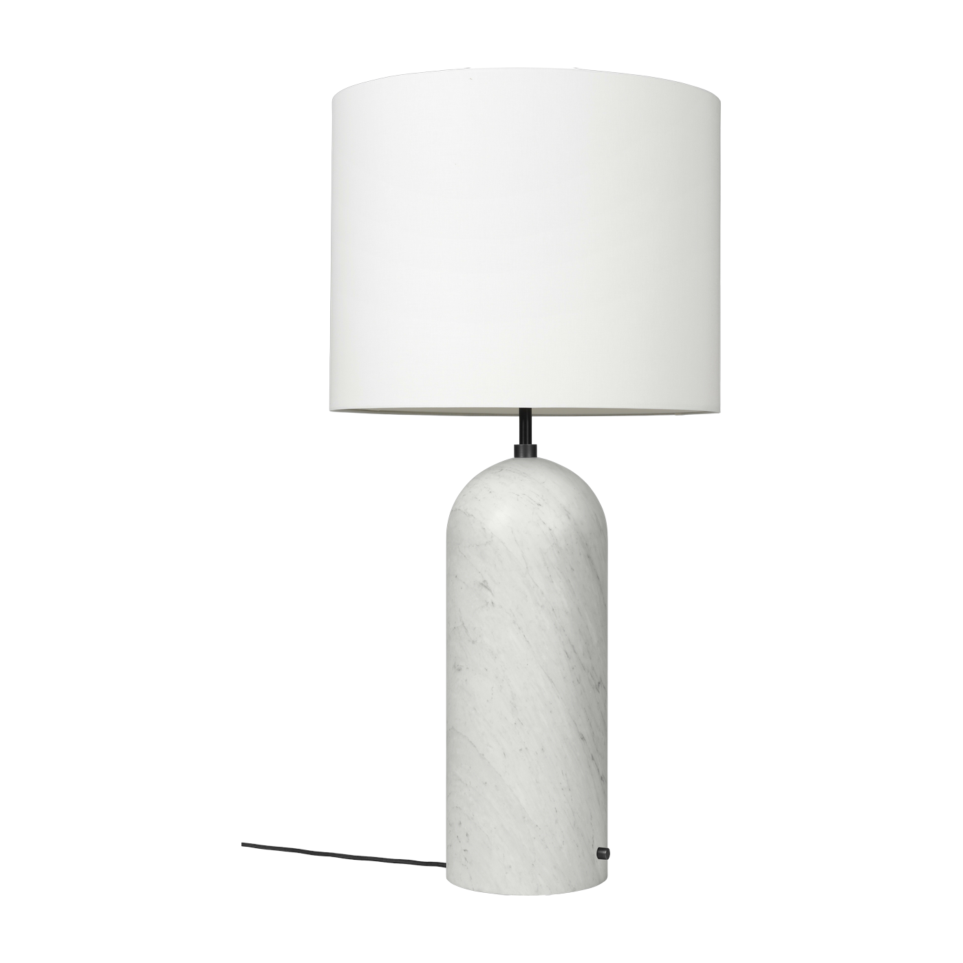 Lampe basse blanche en marbre XL Gravity - Gubi