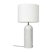 Lampe basse blanche en marbre XL Gravity - Gubi