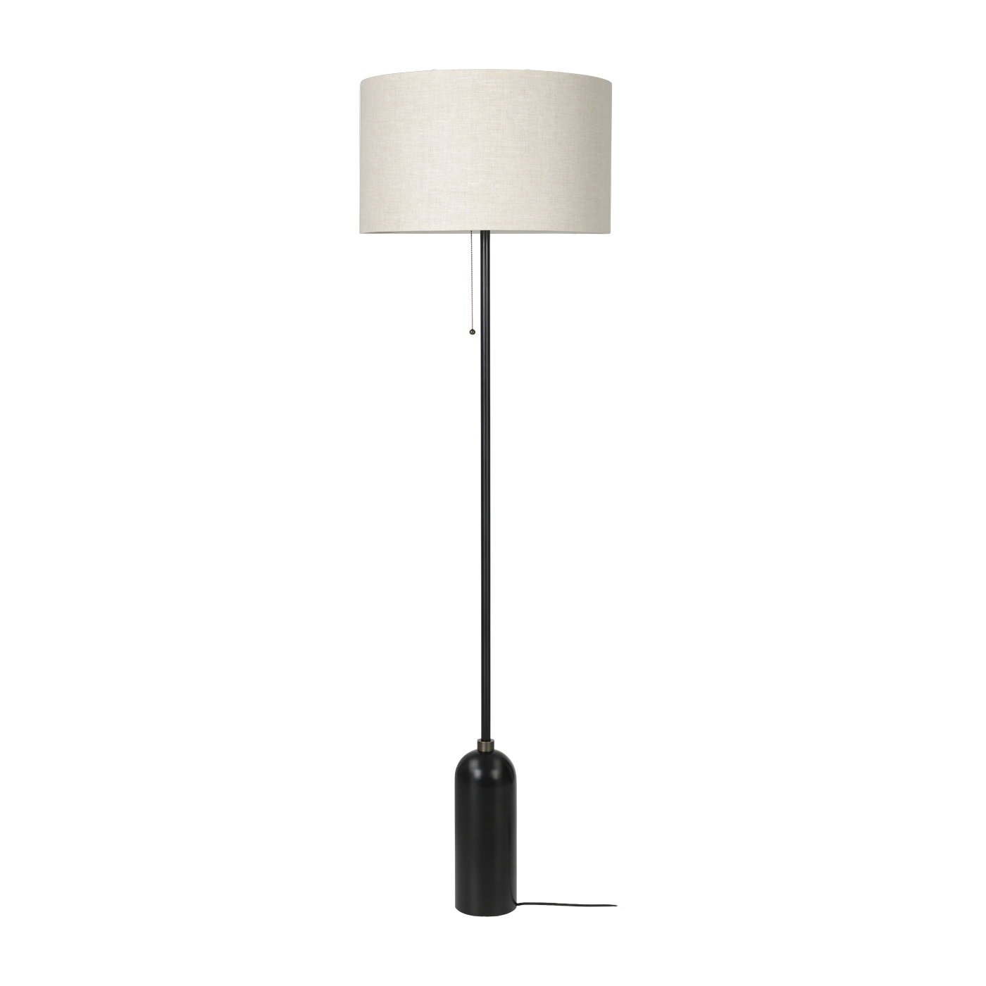 Lampadaire beige base noir Gravity - Gubi