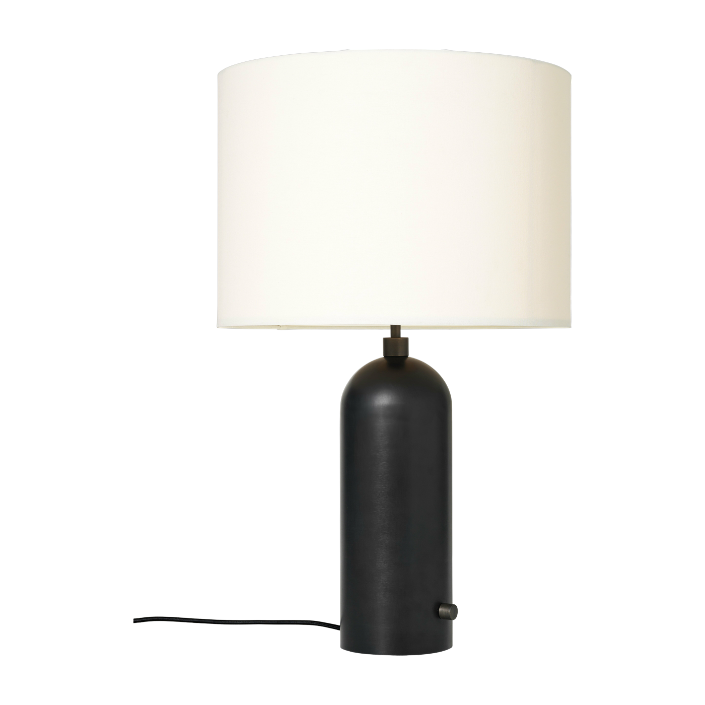 Lampe de table blanche base noir 65 cm Gravity - Gubi