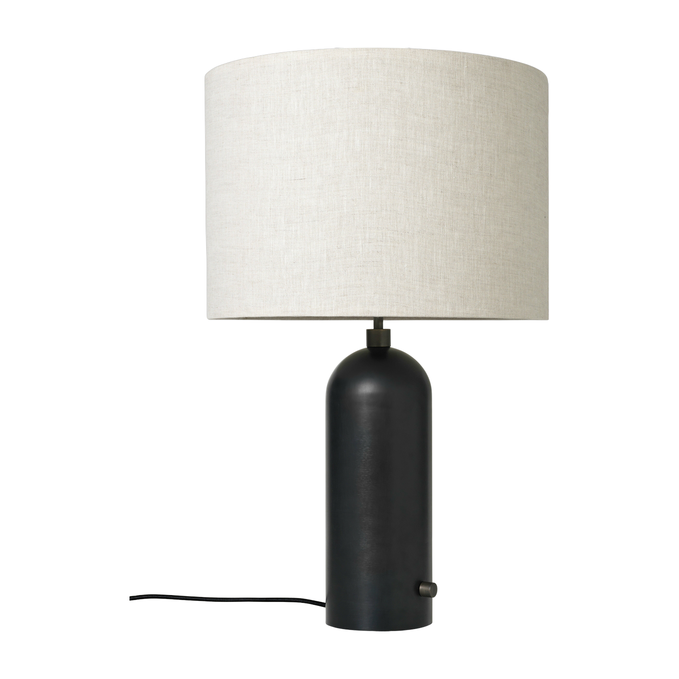Lampe de table beige base noir 65 cm Gravity - Gubi