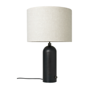 Lampe de table beige base noir 65 cm Gravity - Gubi