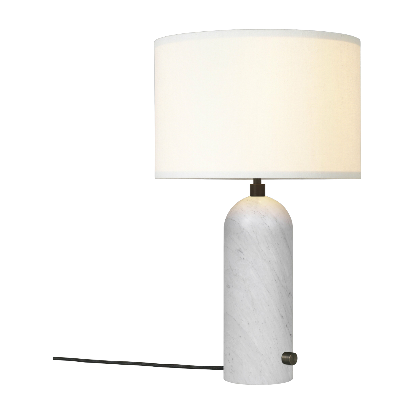 Lampe de table blanche en marbre 49 cm Gravity - Gubi