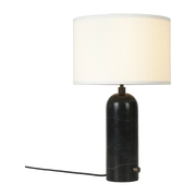 Lámpara de mesa blanca base negra mármol 49 cm Gravity - Gubi