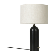 Lampe de table beige base noire 49 cm Gravity - Gubi