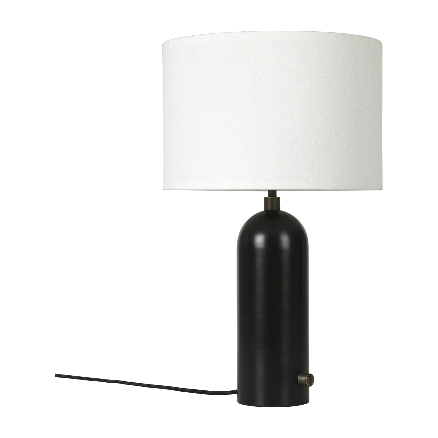Lampe de table blanche base noire 49 cm Gravity - Gubi