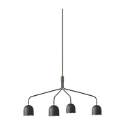 Lampadario Howard - Lampadario a 4 bracci nero Gubi