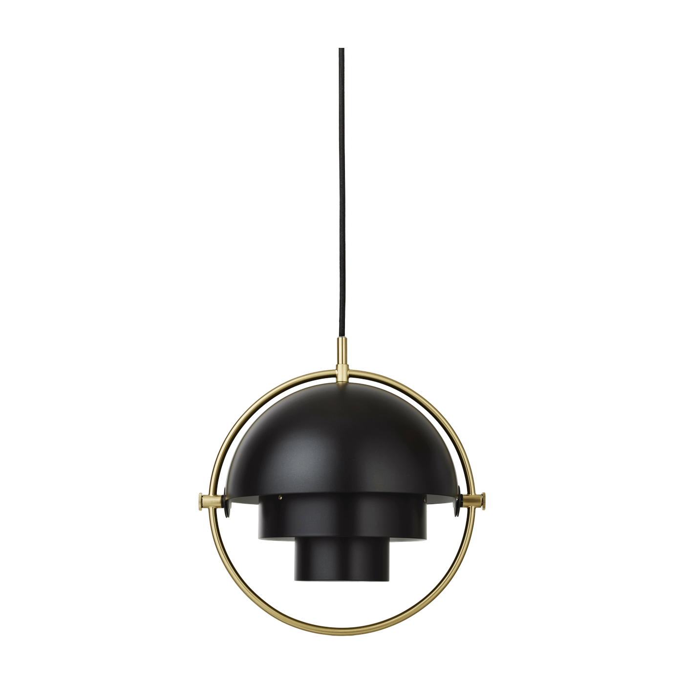 Black suspension lamp base gold 28 cm Multi -Lite - Gubi