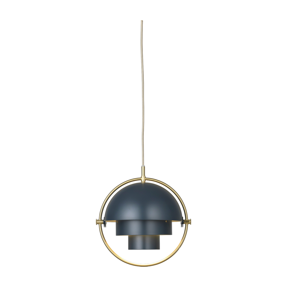 Blue suspension lamp base gold 28 cm Multi -Lite - Gubi