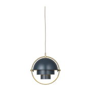 Blue suspension lamp base gold 28 cm Multi -Lite - Gubi
