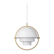 Suspension blanche base dorée 28 cm Multi-Lite - Gubi
