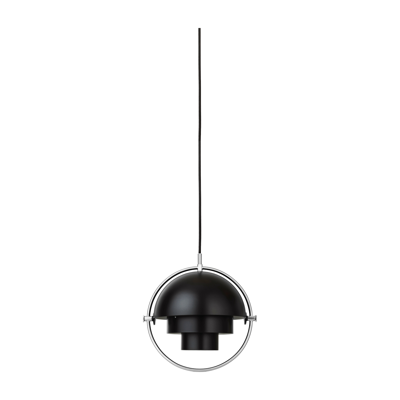 Black suspension lamp base silver 28 cm Multi -Lite - Gubi