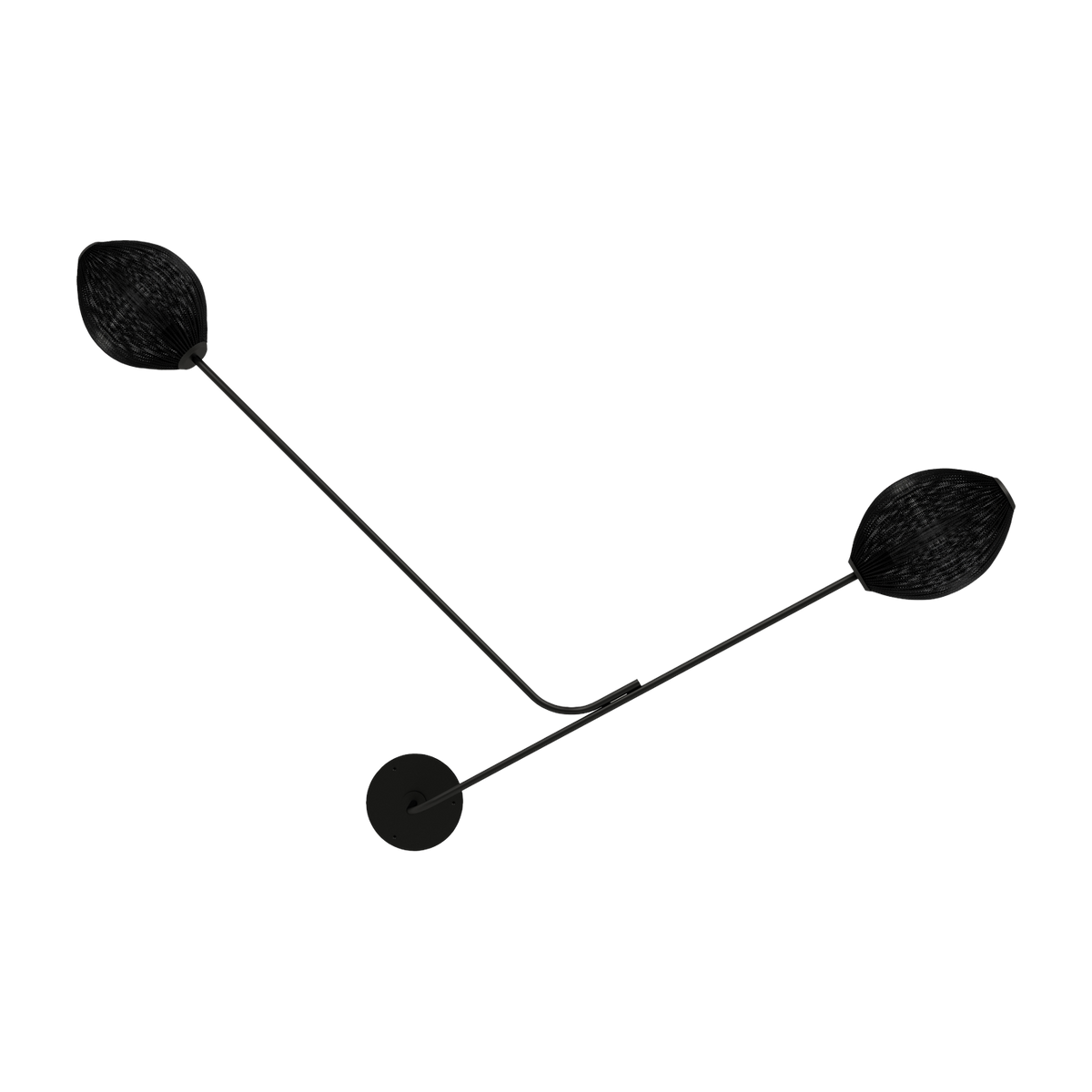 Lámpara de pared negra Satélite - Gubi