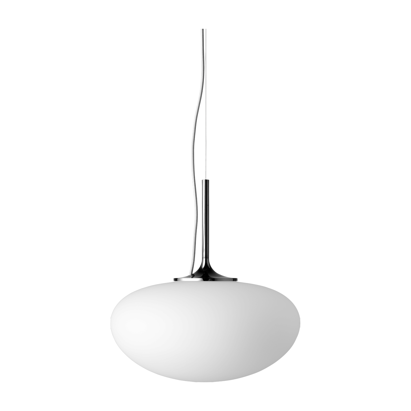 Suspension blanche base noir Stemlite - Gubi