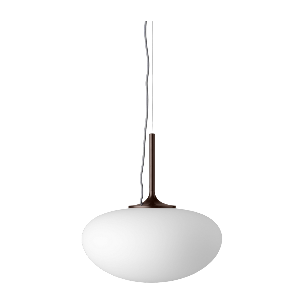 Suspension blanche base rouge foncé Stemlite - Gubi