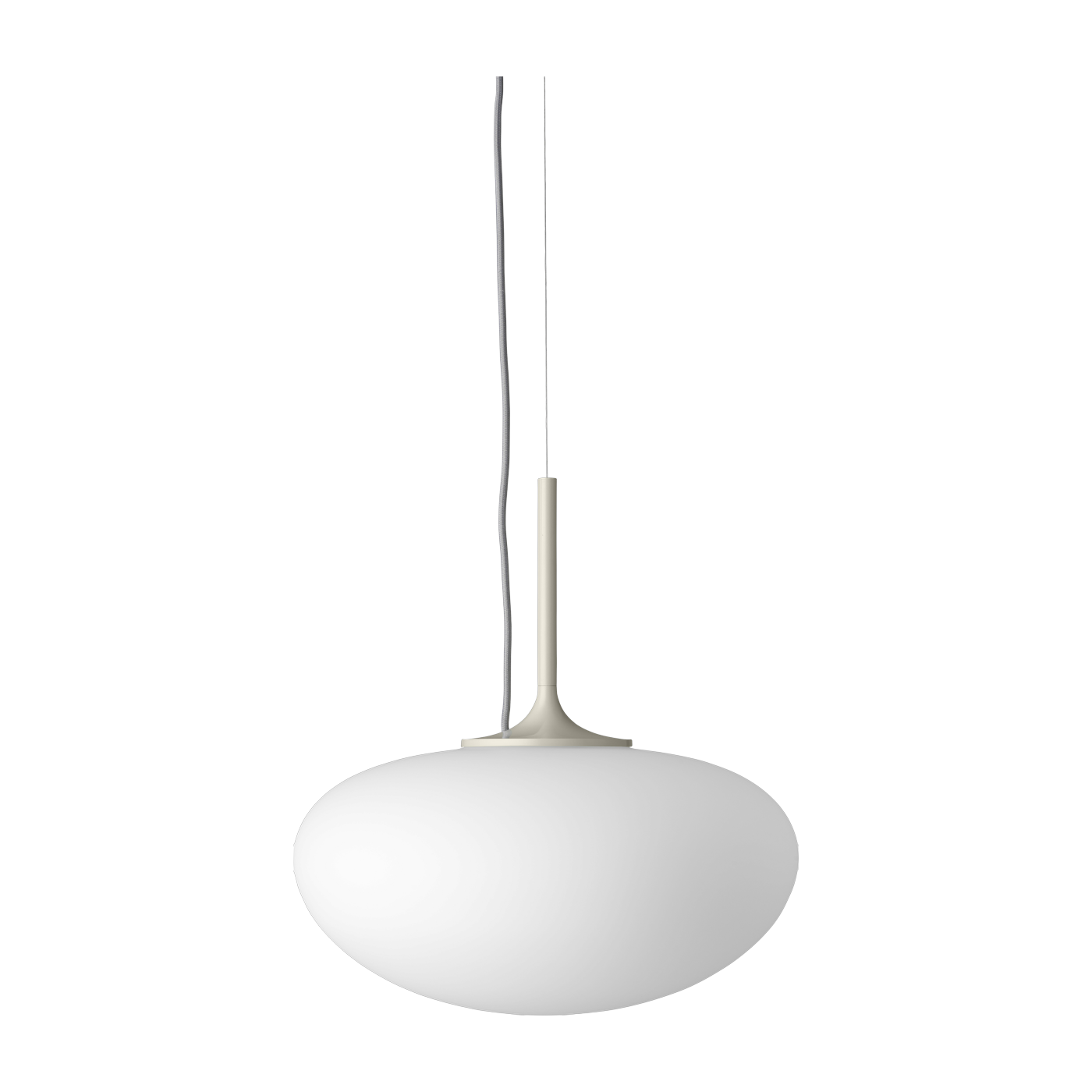 White hanging lamp base gris clair Stemlite - Gubi
