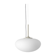 Lampada a sospensione bianca base gris clair Stemlite - Gubi