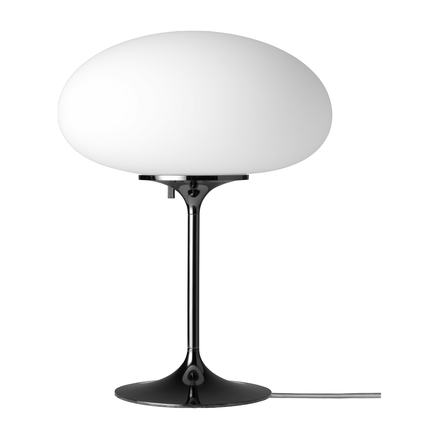 Lampe de table blanche base noir 42 cm Stemlite  - Gubi