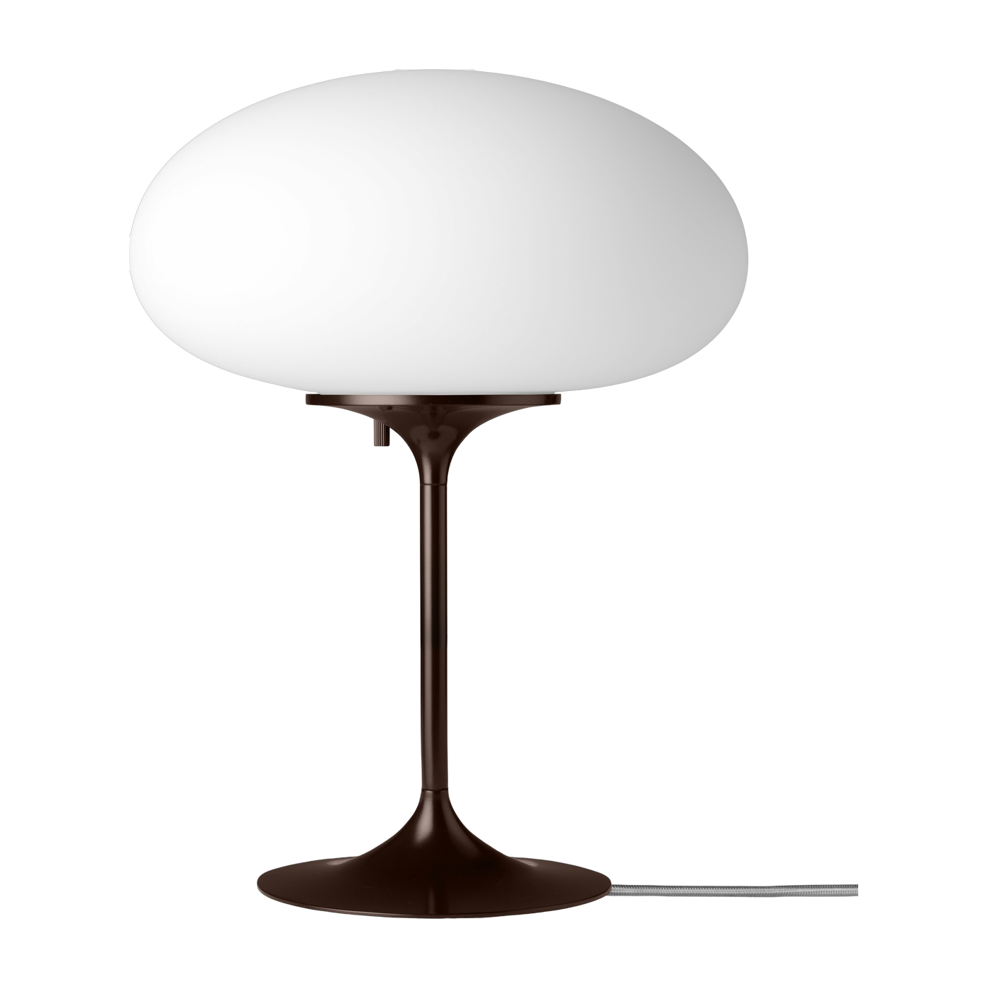 Lampe de table blanche base rouge foncé 42 cm Stemlite  - Gubi