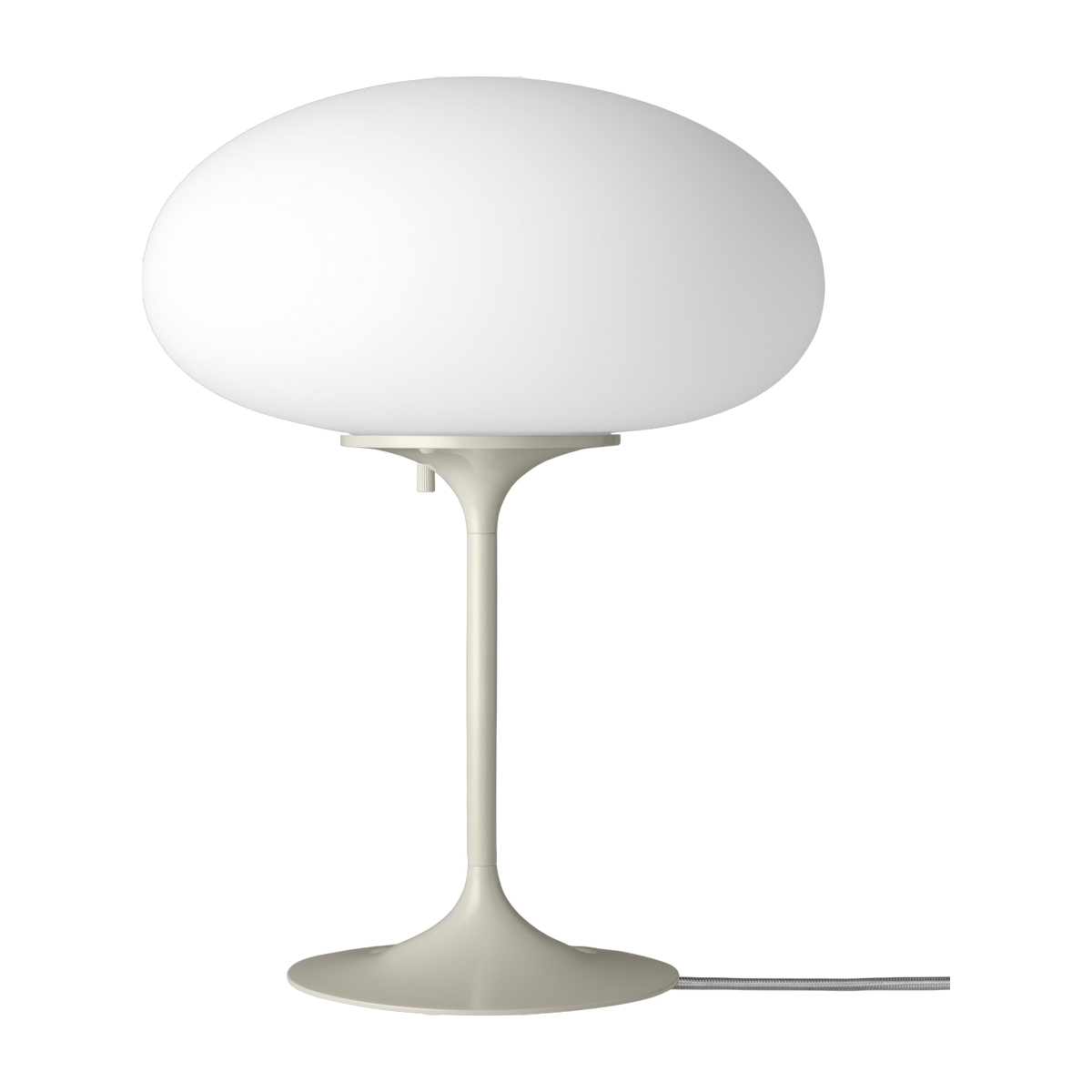 Lampe de table blanche base gris clair 42 cm Stemlite  - Gubi