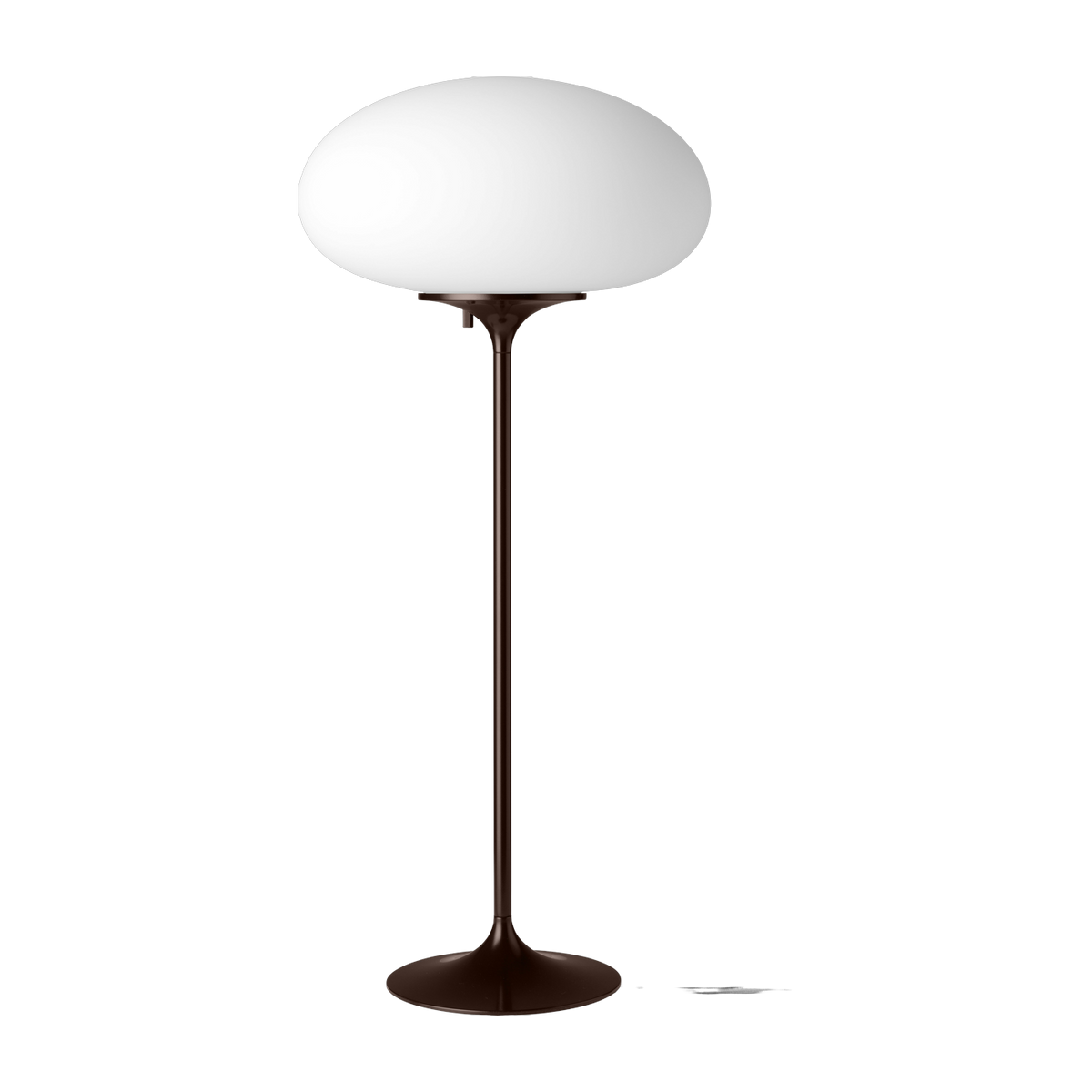 Lampe de table blanche base rouge foncé 70 cm Stemlite  - Gubi