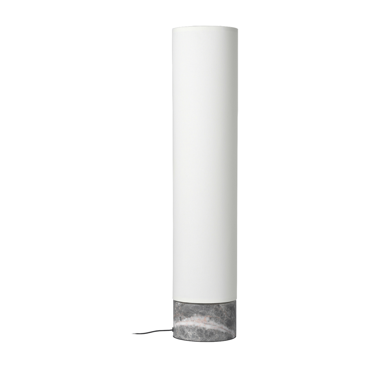 Weiße Stehlampe base aus grauem marbre 80 cm Unbound -. Gubi