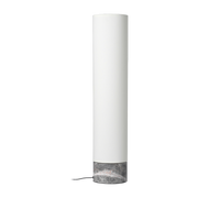 Lampadaire blanc base en marbre gris 80 cm Unbound - Gubi
