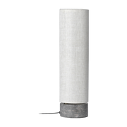 Lampe de table crème base marbre gris Unbound - Gubi