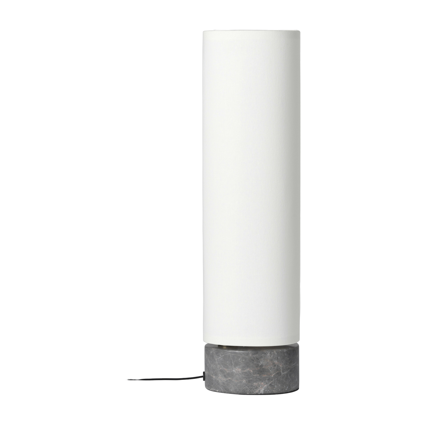 Lampada da tavolo bianca base marbre grigio Unbound - Gubi