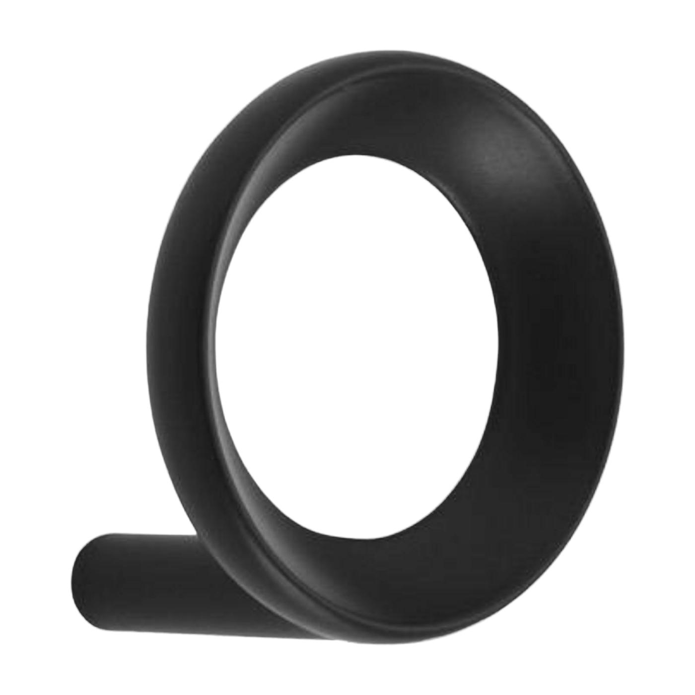 Portemanteaux noir 4,4 cm Loop Hook noir - Normann Copenhagen
