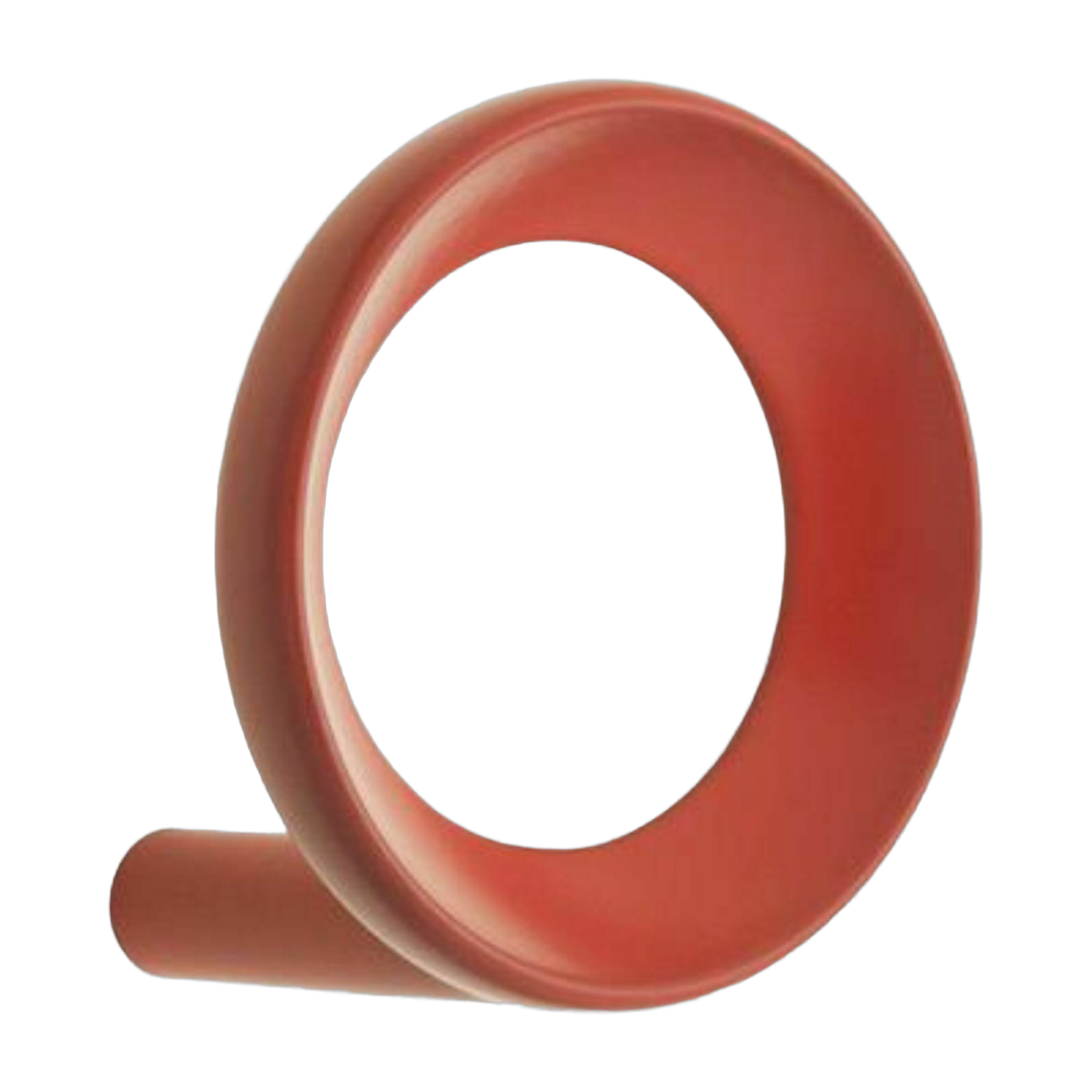 Portemanteau rouge 4,4 cm Loop Hook rouge - Normann Copenhagen
