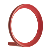 Garderobenständer rot 9, 4 cm rot Loop Hook - -. Normann Copenhagen