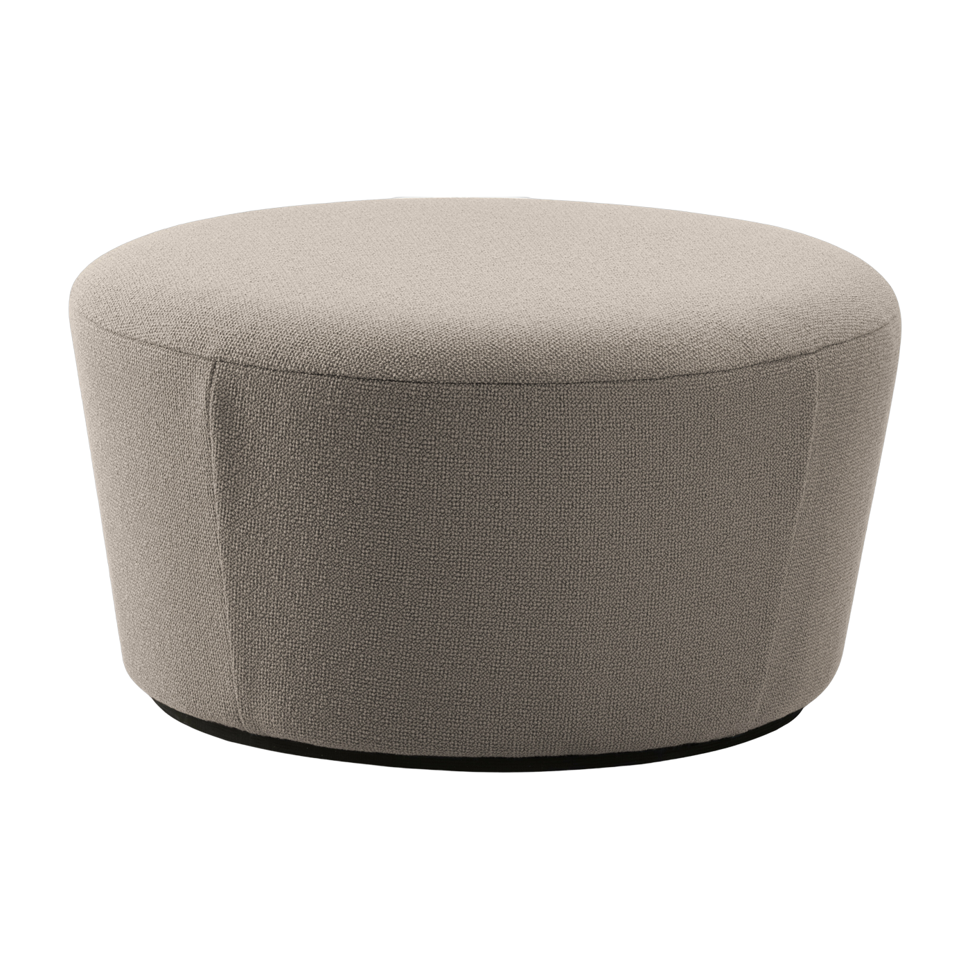 Pouf large en tissu beige Naïve - Emko