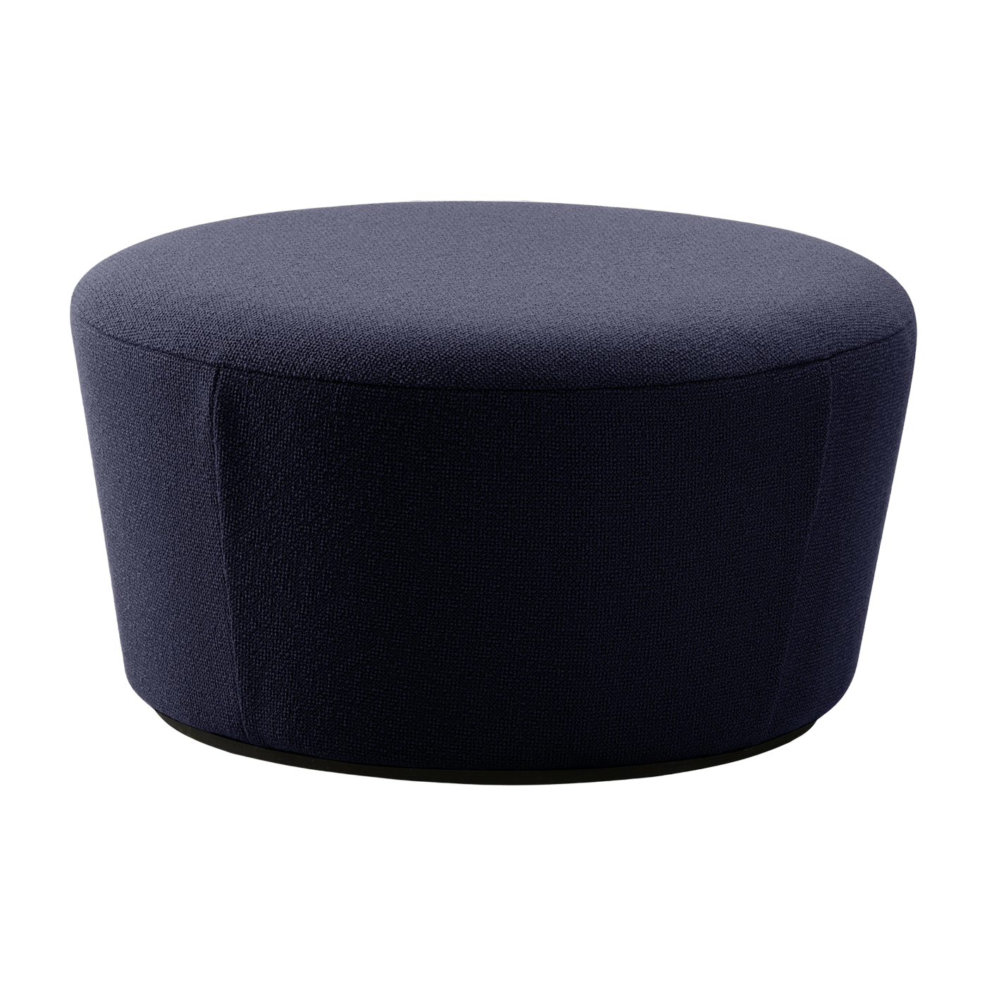 Blue fabric pouf largee Naïve - Emko