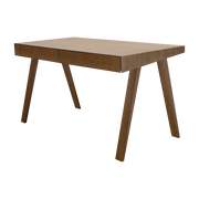 Bureau aus dunklem litauischem Holz 140 cm 4. 9 Drawers -. Emko
