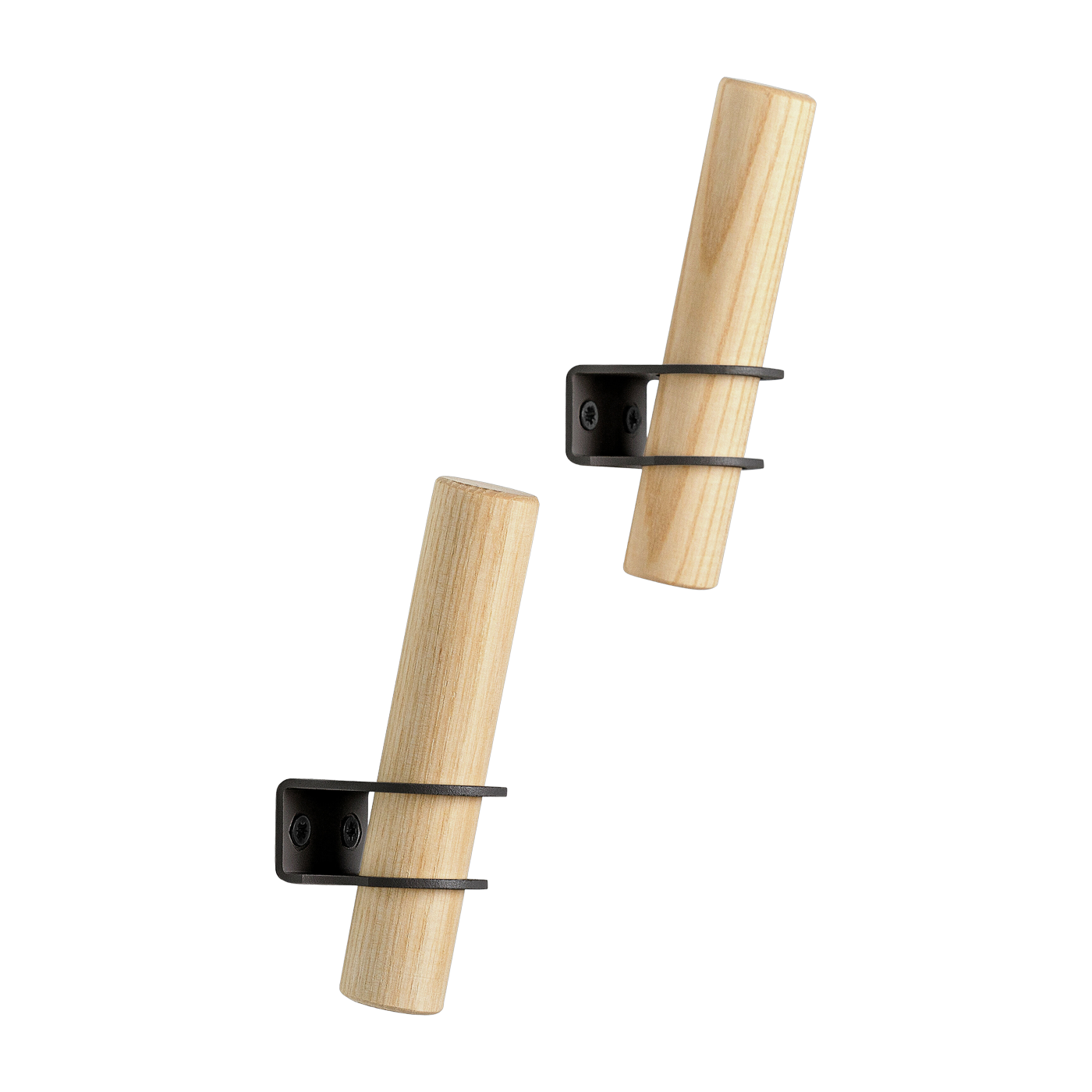 Black torch hooks set of 2 - Emko