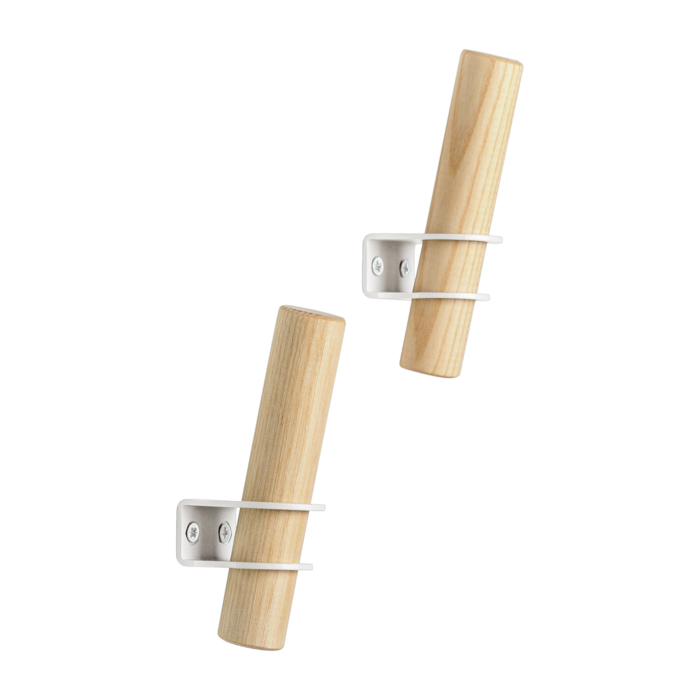 White torch hooks set of 2 - Emko