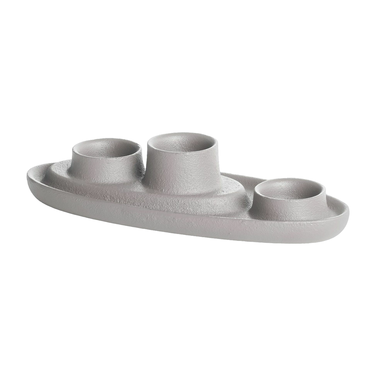 Candle holder triple grey Aye Aye! - Emko