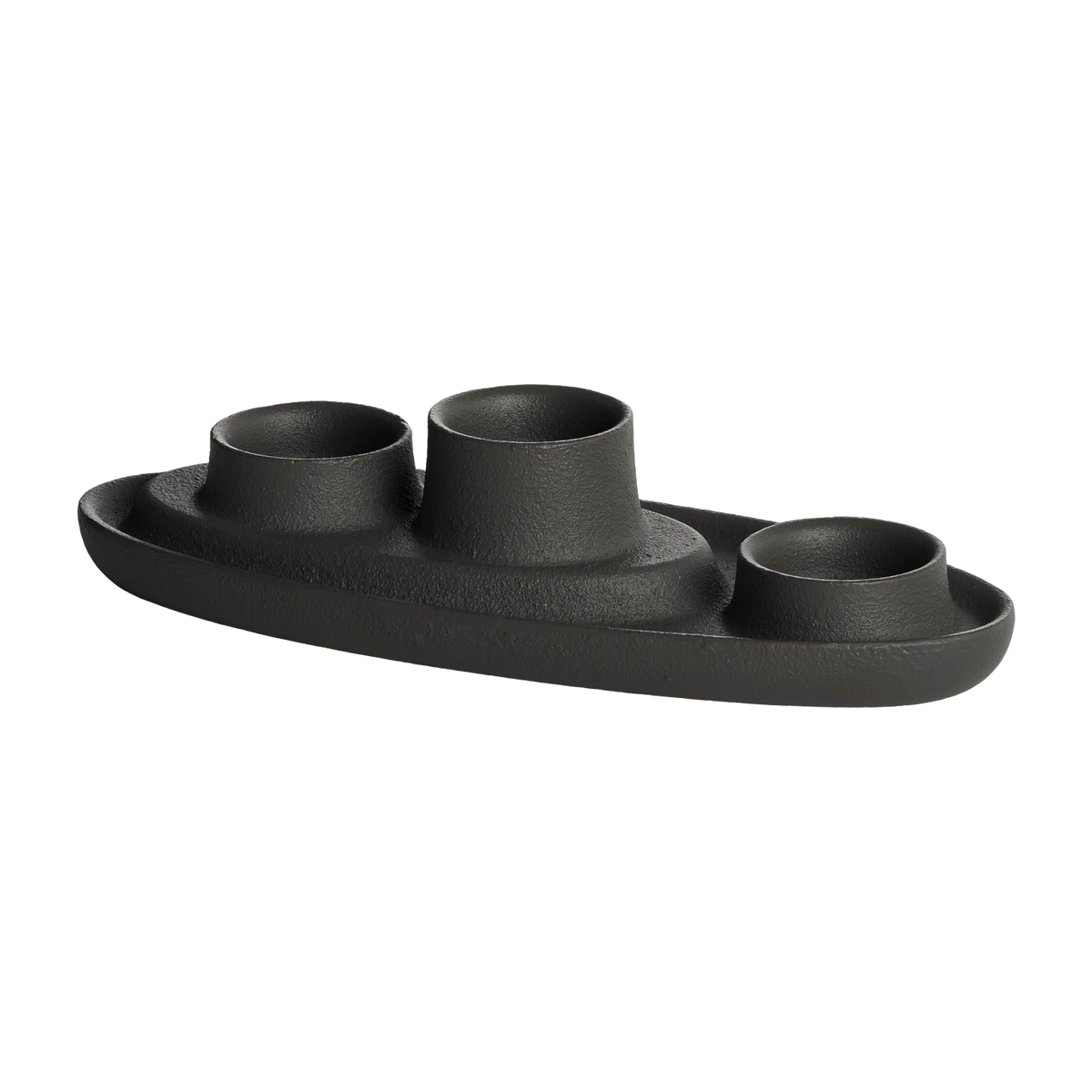 Candle holder triple black Aye Aye! - Emko