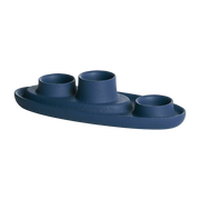 Portacandele triple blu navy Aye Aye! - Emko