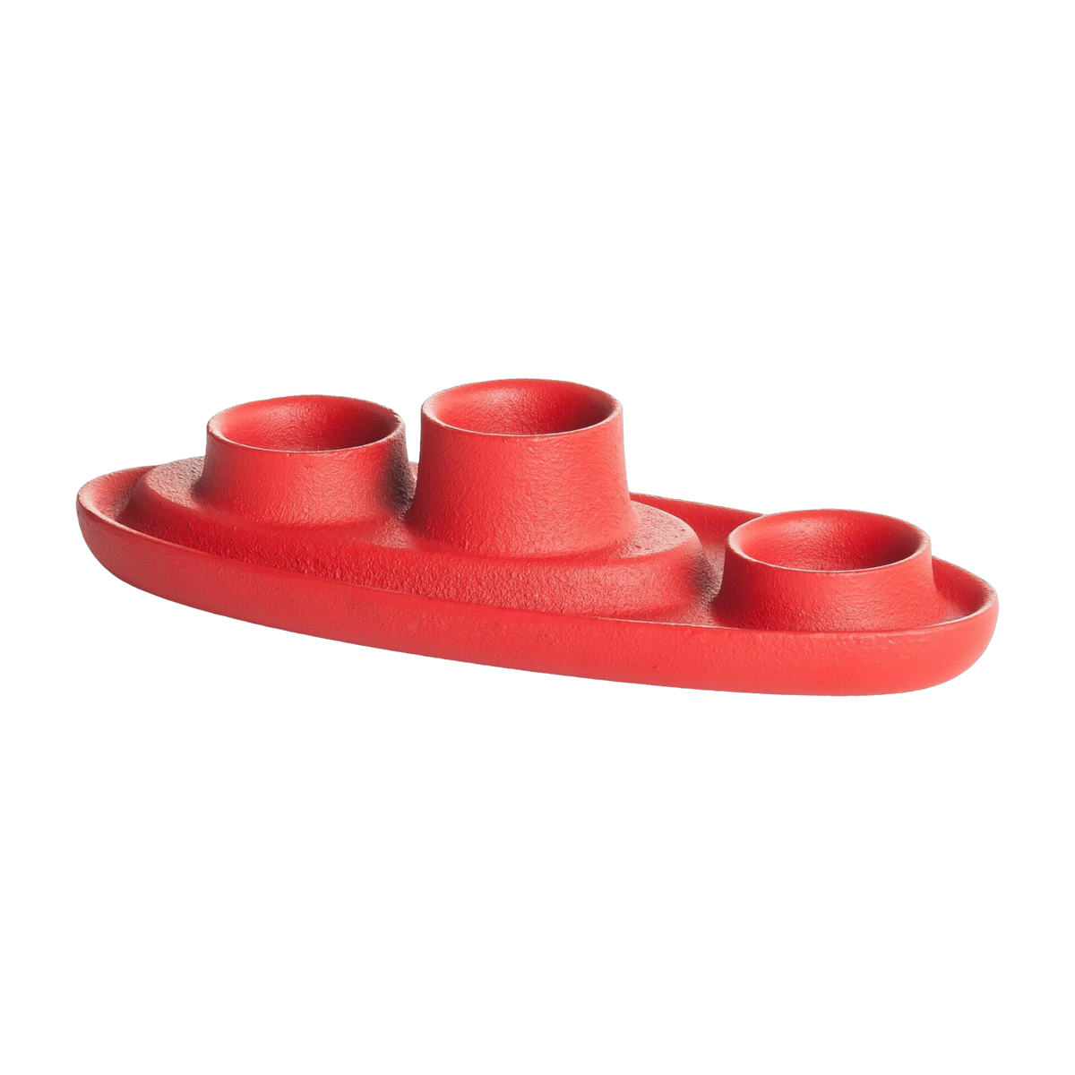 Candle holder triple red Aye Aye! - Emko