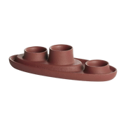 Candle holder triple Bordeaux Aye Aye! - Emko