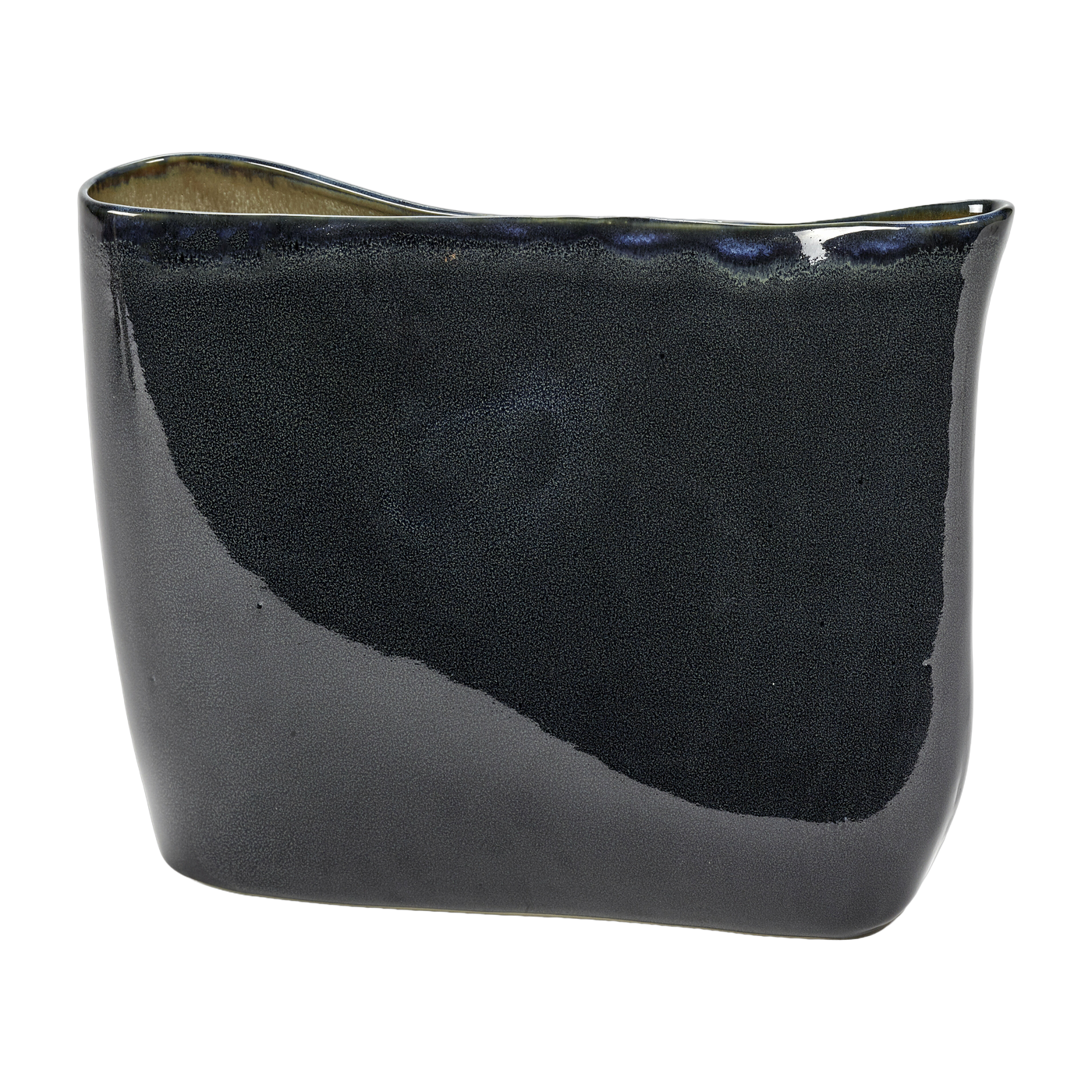 Vase gres blu 25cm - Serax