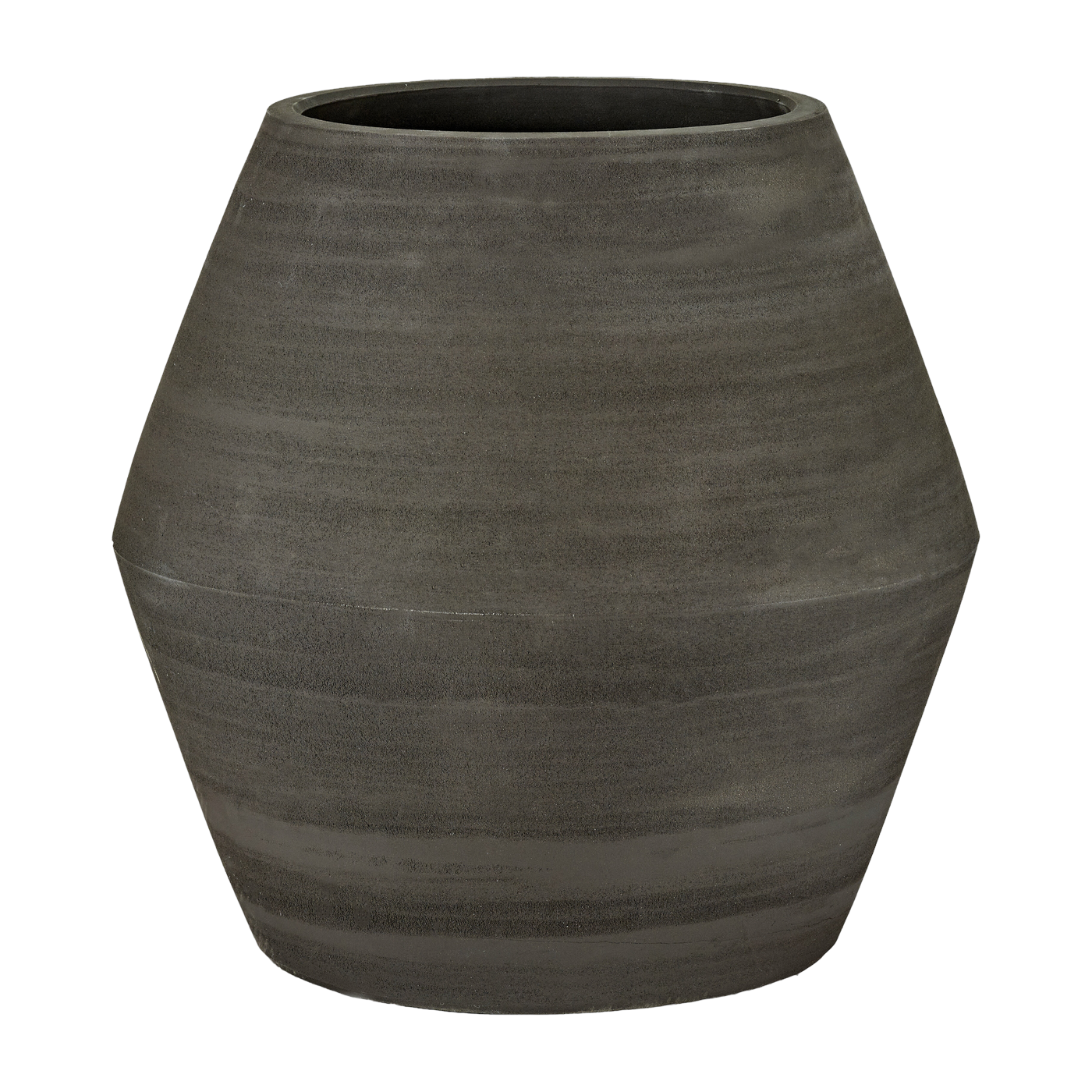 Maceta de gres negro 52 cm Construir - Serax
