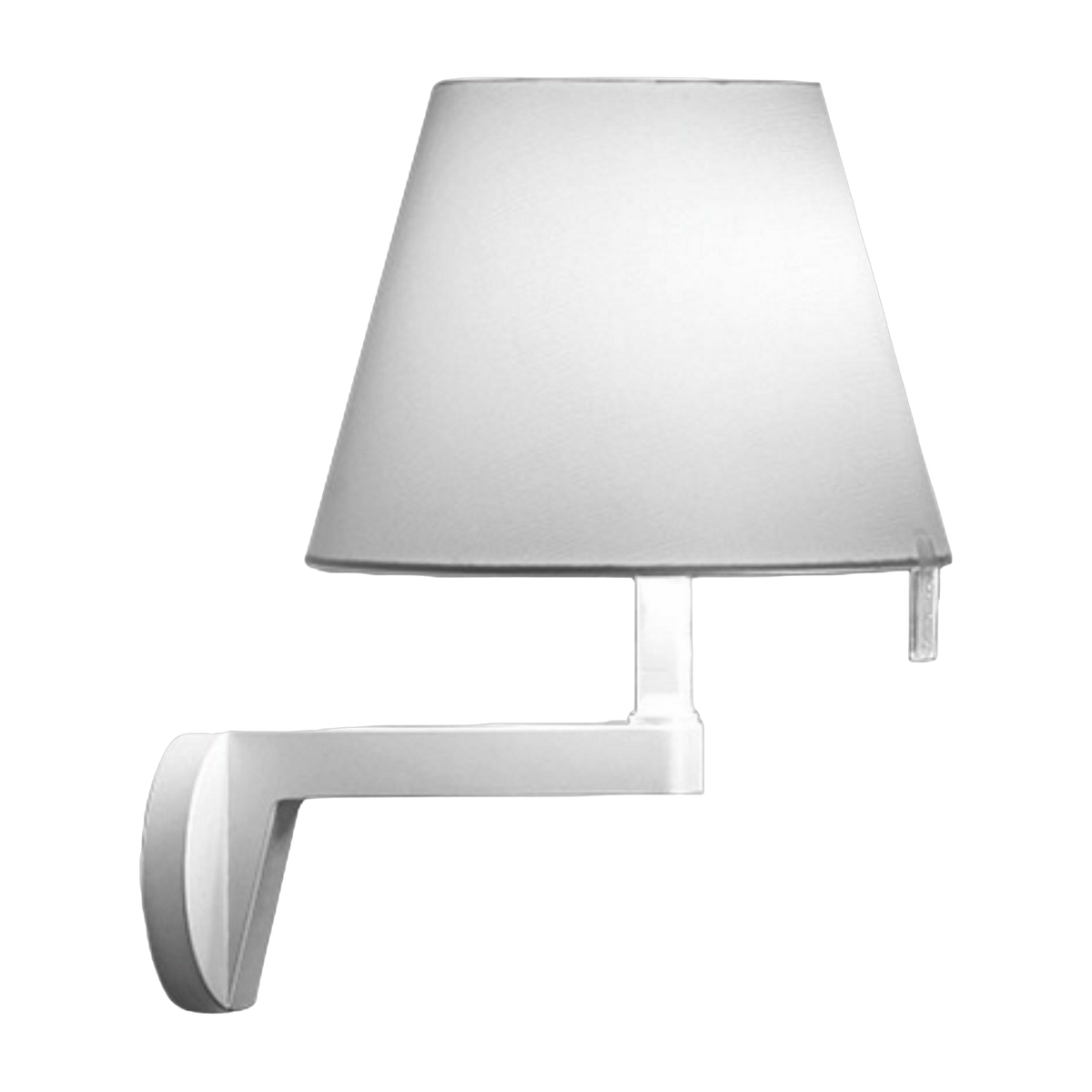 Graue Wandleuchte mit Schalter Melampo - Artemide