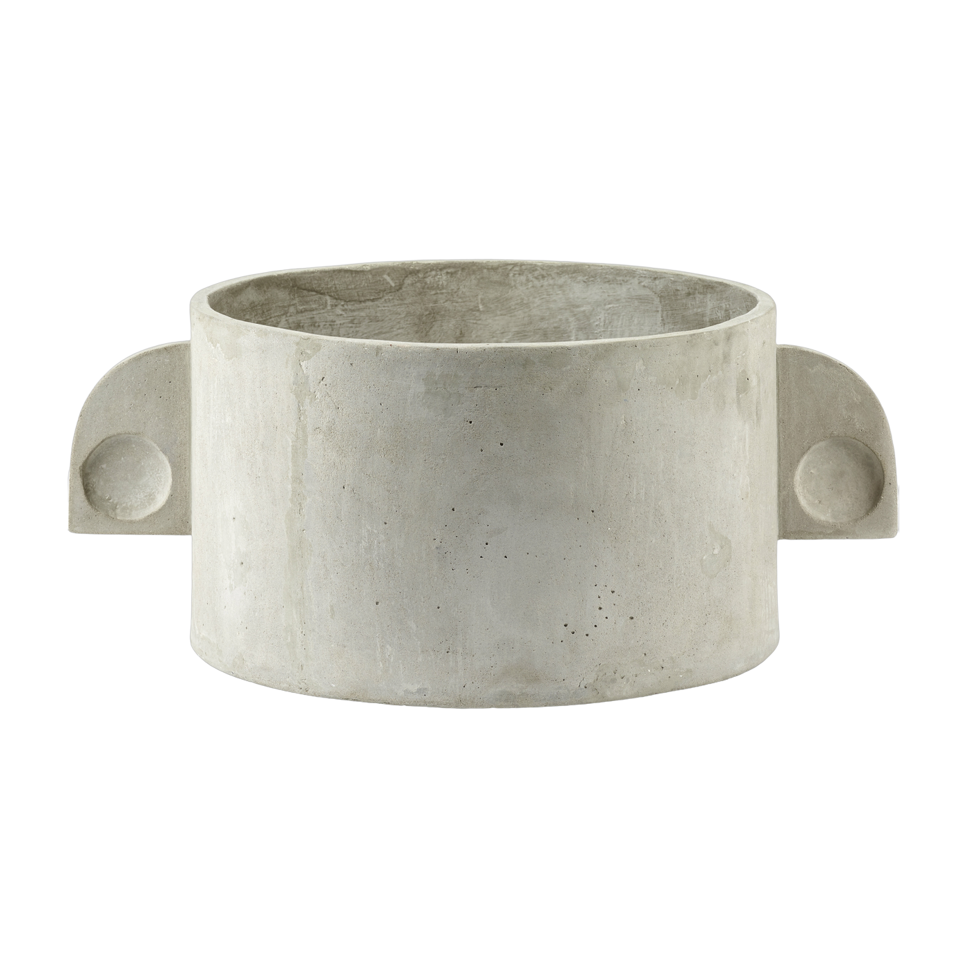 Vaso ovale in cemento art deco gris clair 43cm - Serax