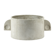 Oval concrete art deco pot gris clair 43cm - Serax